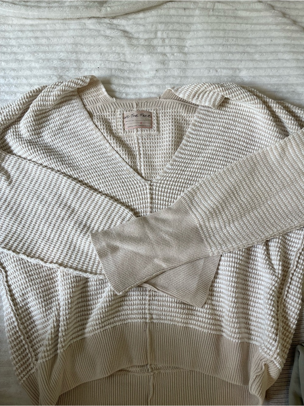 free people striped knit sweater